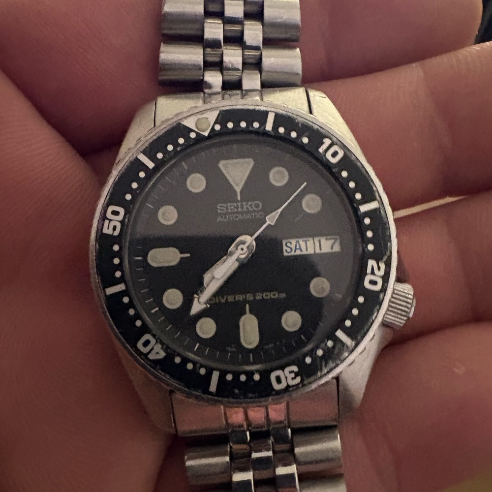 Seiko SKX013 !!!Black Dial!!!ORIGINAL OWNER!!! 7s26-0030
WATCH ONLY!!!!